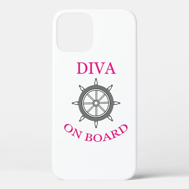 ‚Diva an Bord‘ Case-Mate iPhone Hülle (Rückseite)