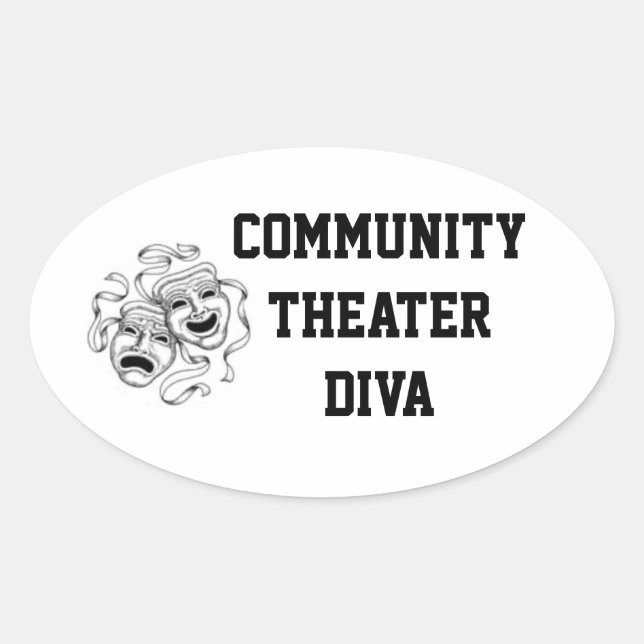 Diva Aufkleber für das Gemeinschaftstheater (Vorderseite)