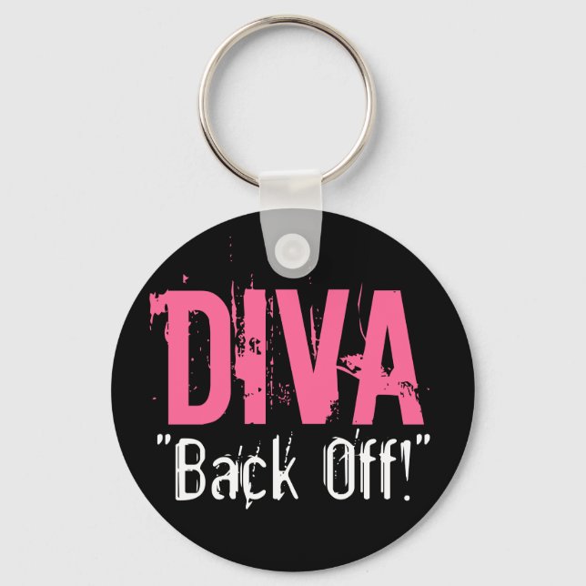DIVA "Back Off!" Schlüsselanhänger - Individuell a (Vorderseite)