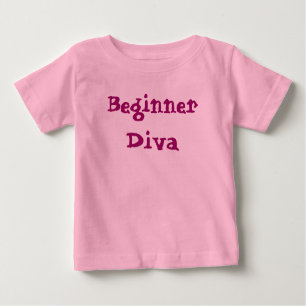 Diva Beginner Niedlich Sassy Girly Quote Baby T-shirt