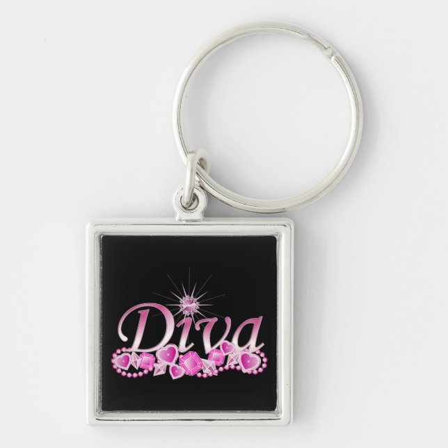 Diva Bling Schlüsselanhänger (Vorne)