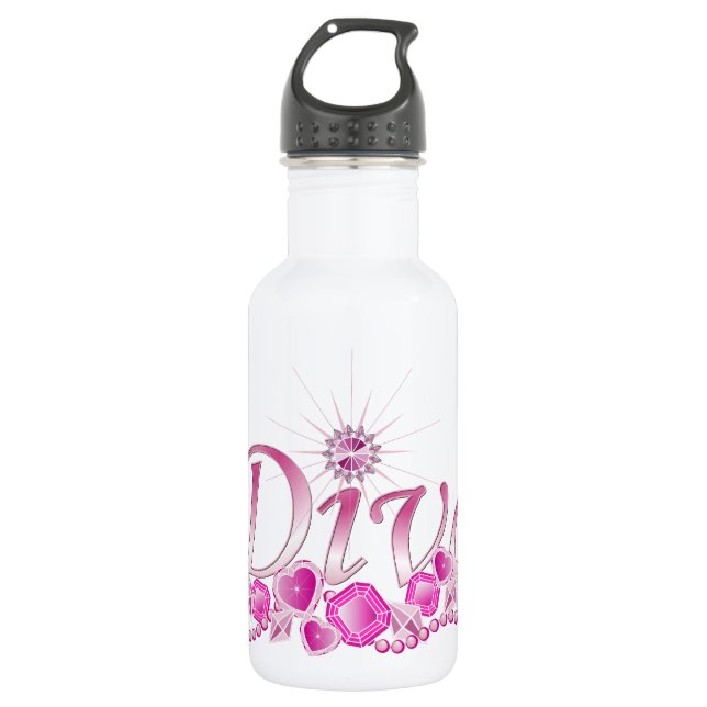 Diva Bling Trinkflasche (Vorderseite)