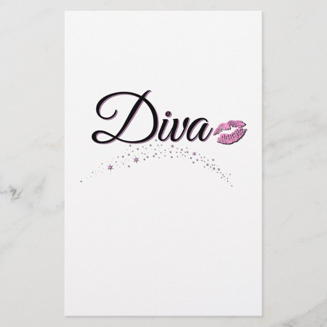 Diva Briefpapier (Vorderseite)