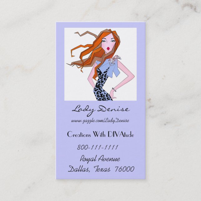 Diva Business Cards Visitenkarte (Vorderseite)