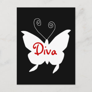 Diva Butterfly I Postkarte