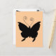 Diva Butterfly Postkarte (Vorderseite/Rückseite Beispiel)