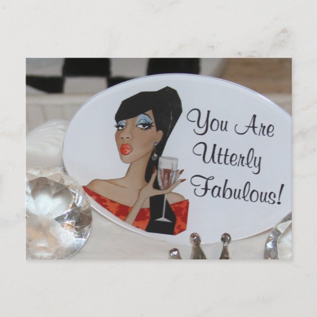 Diva Cake Picks Postkarte (Vorderseite)