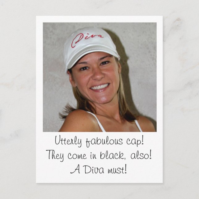 DIVA Caps unter www.zazzle.com/LadyDenise   - Postkarte (Vorderseite)