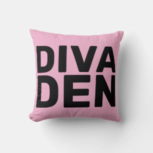 DIVA DEN PINK THROW PILLOWS KISSEN