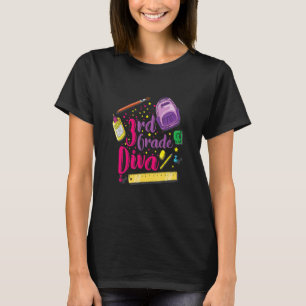 Diva der dritten Klasse, erster Tag der Schulkleid T-Shirt