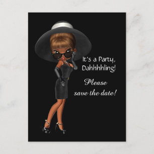 Diva des Tages speichern Ankündigungspostkarte
