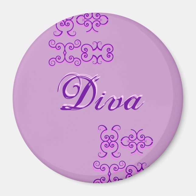 Diva Designer Name II Magnet (Vorne)