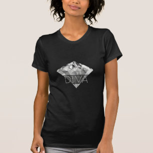 Diva-Diamant Bling T-Shirt