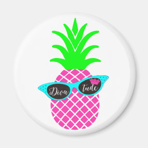 Diva eines Ananas! Magnet