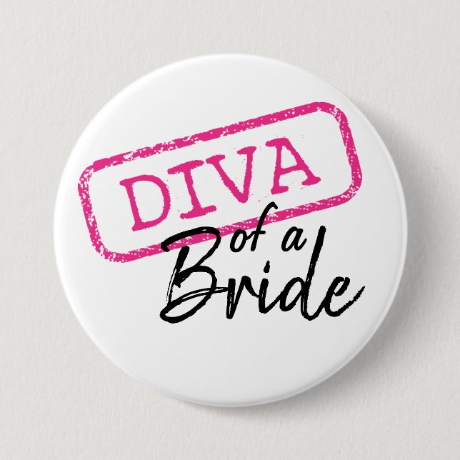 "DIVA" eines Bride Button (Vorderseite)