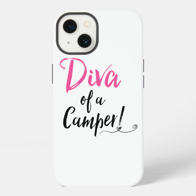 "Diva eines Campers!" iPhone Hülle (Rückseite)