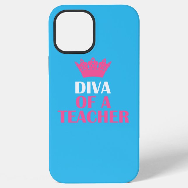 "Diva eines Lehrers" iPhone Hülle (Rückseite)