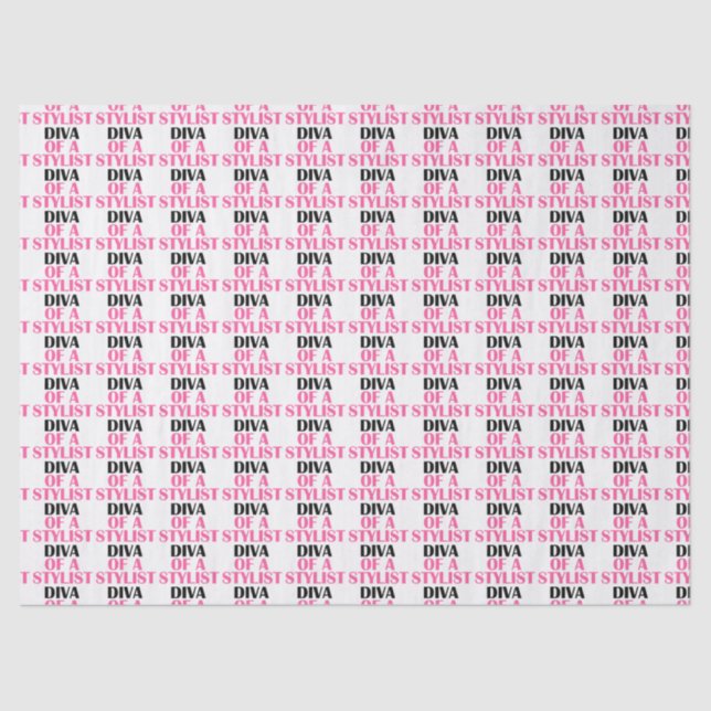 "DIVA EINES STYLISTEN" SEIDENPAPIER (Vorderseite)