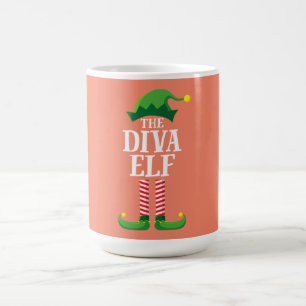 Diva Elf Matching Family Group Weihnachts-Party Kaffeetasse