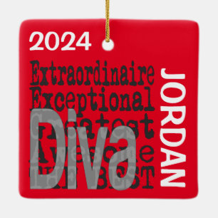 Diva Extraordinaire CUSTOM Keramikornament