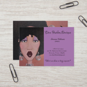 "DIVA Fashion Boutique" Business Card Visitenkarte