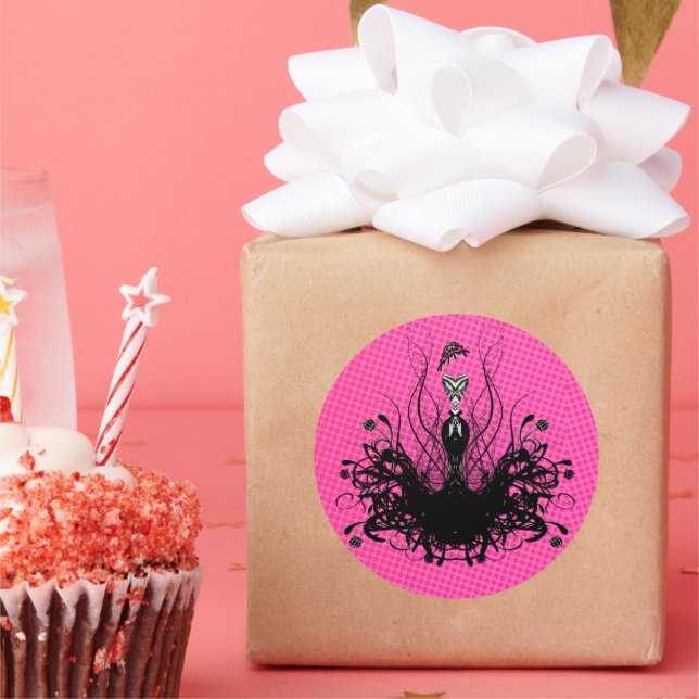 Diva Fashion Sticker - Himbeere Hot Bright Pink (Party)