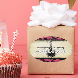 Diva Fashion Sticker Orange Retro Dots