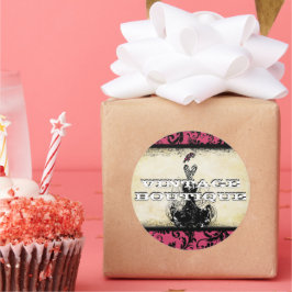 Diva Fashion Sticker Orange Retro Dots