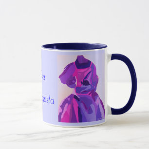 Diva Fashionista in blau Tasse