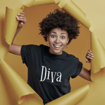 Diva Funny Whimsical Typografy