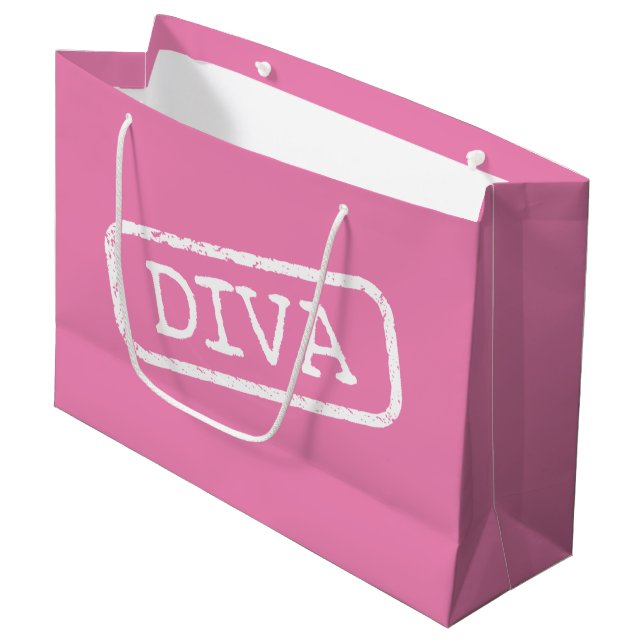 ‚DIVA‘ GROßE GESCHENKTÜTE (Vorderseite Schrägansicht)