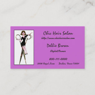 Diva Hair Salon Business Cards Visitenkarte