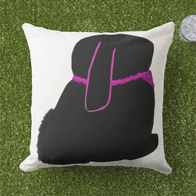 Diva-Häschen mit Glitter Kissen (Gras)