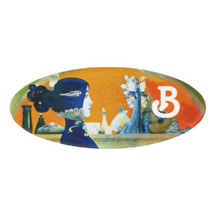 DIVA IN BLAU/HAARSCHÖNHEIT FASHION MONOGRAM NAMENSCHILD