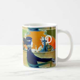 DIVA IN BLAU, SCHÖNHEIT FASHION MONOGRAMM KAFFEETASSE
