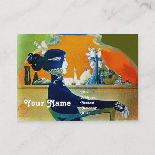 DIVA IN BLUE MONOGRAM Schönheitssalon ,Makeup Arti Visitenkarte