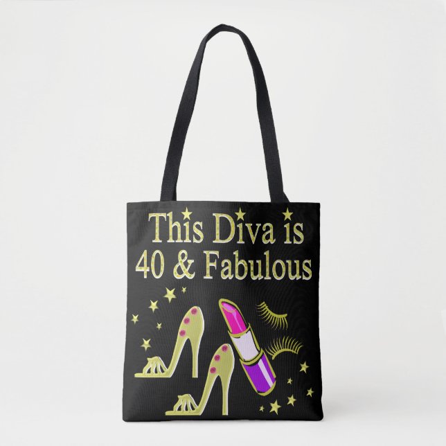 DIVA IST 40 UND FABULOUS GOLD HOCHHEEL DESIGN (Vorderseite)