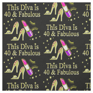 DIVA IST 40 UND FABULOUS GOLD HOCHHEEL DESIGN STOFF