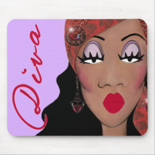 "DIVA ist ein vierstelliges Wort.." Mousepad