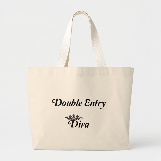 Diva Jumbo Stoffbeutel (Vorne)