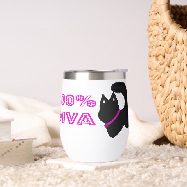 Diva-Katze mit Glanz (Wohnzimmer)