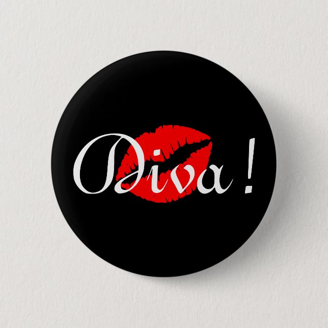 Diva Kiss Button (Vorderseite)