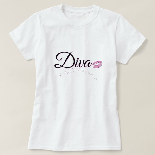 Diva Kiss T-Shirt (Design vorne)