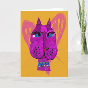 Diva Kitty Grußkarte Karte
