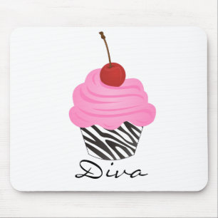 Diva-kleiner Kuchen Mousepad