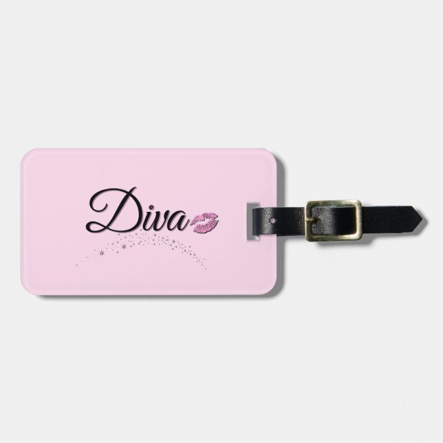 Diva Luggage Tag Gepäckanhänger (Vorderseite horizontal)