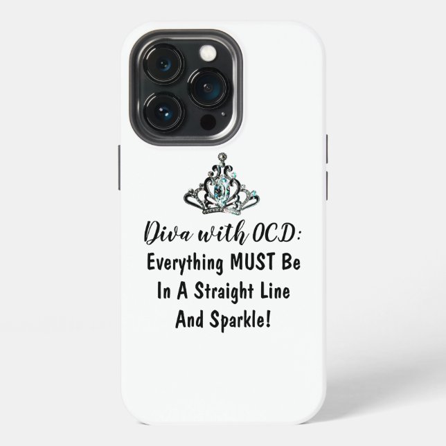 "DIVA mit Zwangsstörung" iPhone Hülle (Hinten)