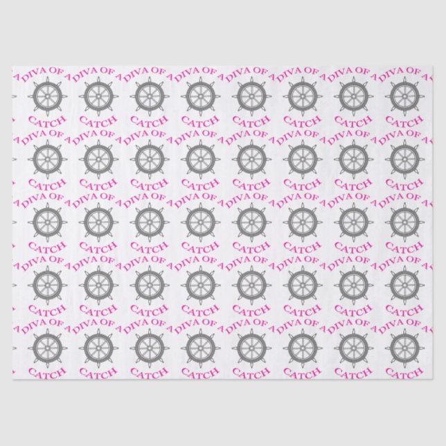 ‚Diva of a Catch‘ Seidenpapier (Vorderseite)