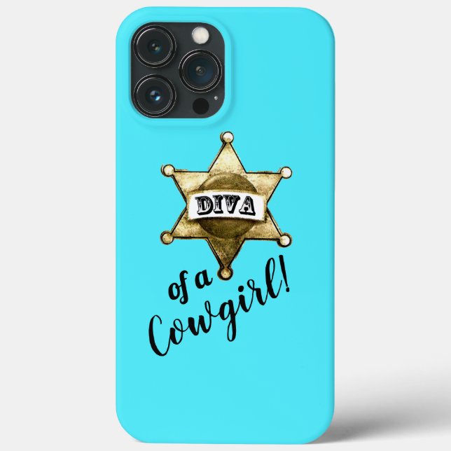 "Diva of a Cowgirl" Case-Mate iPhone Hülle (Rückseite)