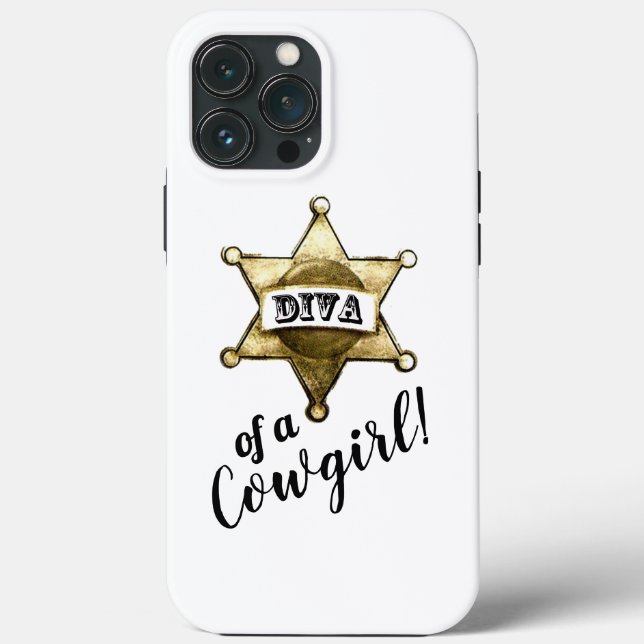 "Diva of a Cowgirl" Case-Mate iPhone Hülle (Rückseite)